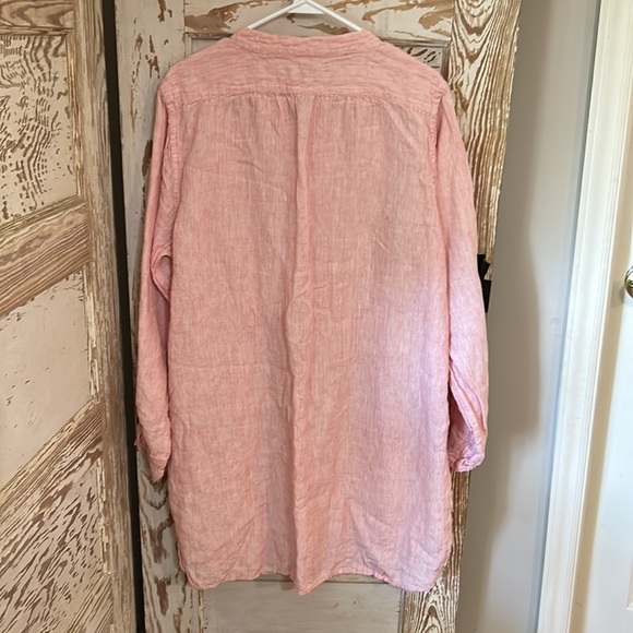 Pine Cone Hill 100% Linen Tunic Dress - Picture 4 of 8